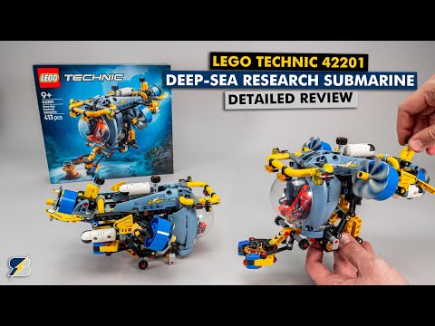 LEGO Technic 42201 Deep-Sea Research Submarine detailed review - many functions & promising recolors