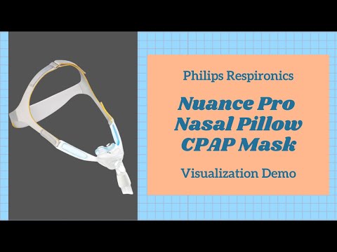 Philips Nuance Pro Nasal Pillow CPAP Mask Visualization Demo