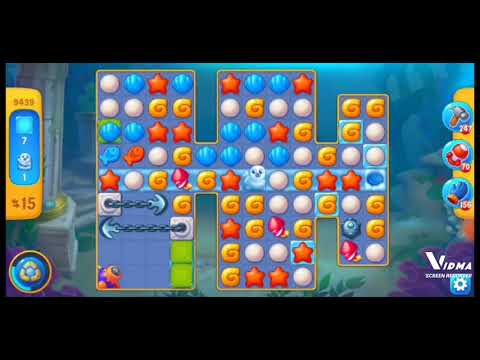 Fishdom. 9439 level no boosters and diamonds. 22 moves