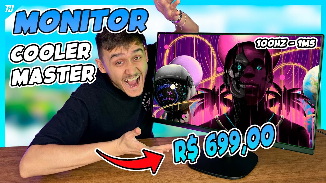 Monitor Gamer Barato Cooler Master GA241 Vale Pena? - Review GA241, 23.8 Pol, Full HD, 100Hz