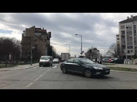 Linija 89 Novi Beograd blok 72- Vidikovac time lapse Beograd