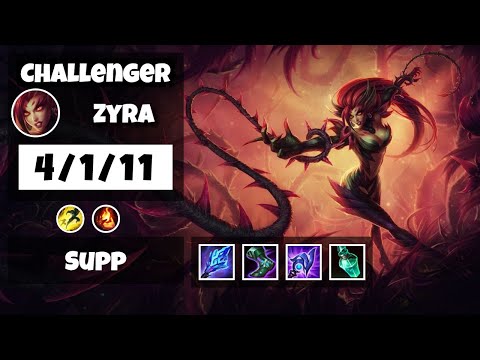 Zyra Support 11.6 Challenger Gameplay Replay - S11 (4/1/11) - EU