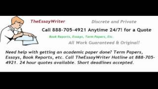 Affordable Essays, Reports & Term Papers - Call for a Quote 24/7