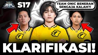 Download lagu KLARIFIKASI!! TEAM ONIC SENGAJA KALAH DI MPL SEASON 17?? | MPL Indonesia, MPL ID, ONIC, MPL INDO mp3