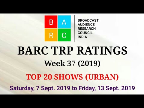 BARC TRP Ratings Week 37 (2019) : TOP 20 Shows (Urban)