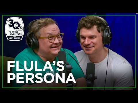 Flula Borg Enjoys Being Insane In Public | The Three Questions with Andy Richter
