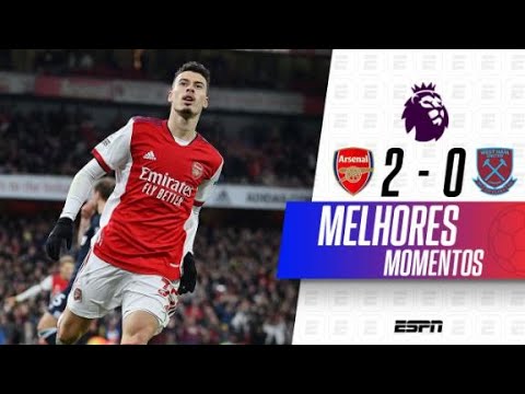 MARTINELLI MARCA, E ARSENAL VENCE O WEST HAM NA PREMIER LEAGUE | MELHORES MOMENTOS