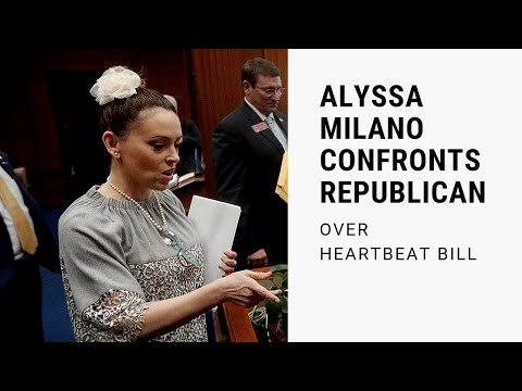 Alyssa Milano Confronts Republican Over Heartbeat Bill
