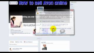 How to sell Avon on Facebook Fan page Timeline