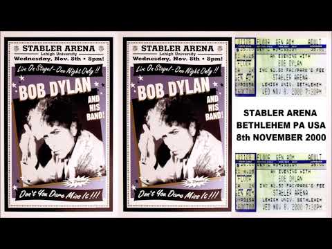 Bob Dylan 2000 US Autumn Tour - Lehigh University, Bethlehem, PA USA 8 November 2000