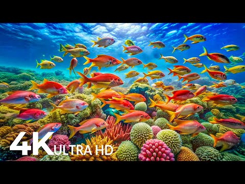 The Best 4K Aquarium 🐠  Relaxing Oceanscapes - Deep Sleep Meditation, Study | Ocean Relaxation Film