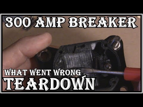 OFF GRID SOLAR  POWER INVERTER  CIRCUIT BREAKER  TEARDOWN - WHAT WENT WRONG