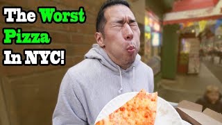 Eating At the WORST REVIEWED PIZZA Restaurant in My City (New York City) - 1 STAR REVIEW