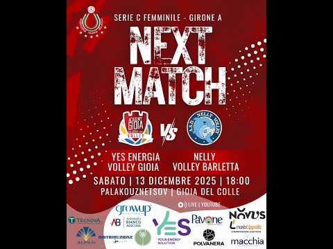 𝐒𝐞𝐫𝐢𝐞 𝐂 𝐅𝐞𝐦𝐦𝐢𝐧𝐢𝐥𝐞 – 𝐆𝐢𝐫𝐨𝐧𝐞 𝐀 - Yes Energia volley gioia vs Nelly Volley