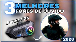 TOP 3 Fones de Ouvido para Capacete Bluetooth Mais Bem Avaliados e Baratos de 2026 - Custo Benefício