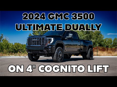2024 GMC Sierra Denali Ultimate 3500 Dually on 4" @CognitoMotorsports Lift Kit