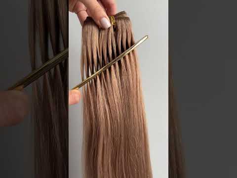 Волосся на тресах, 125 см ширина треса, 50 см довжина, пряме, світло-русяве (16) video