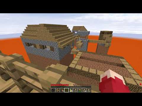 KÖYÜMÜZ LAVLARIN İÇİNDE KALDI 😱 - Minecraft