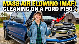 Ford F-150: Mass Air Flow Sensor Cleaning - under 5 minutes