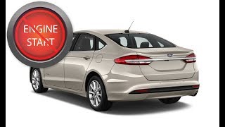 Open and Start a Ford Fusion Hybrid, 2017 and up, with a dead key fob battery.