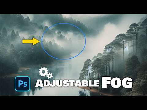 How to create Adjustable FOG! Photoshop Tutorial for Beginners and Pros