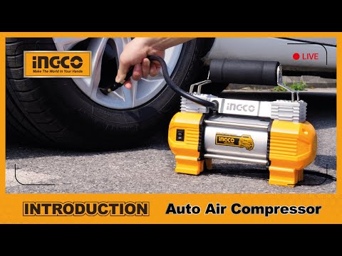 How to use Ingco Auto Air Compressor 12V AAC2508