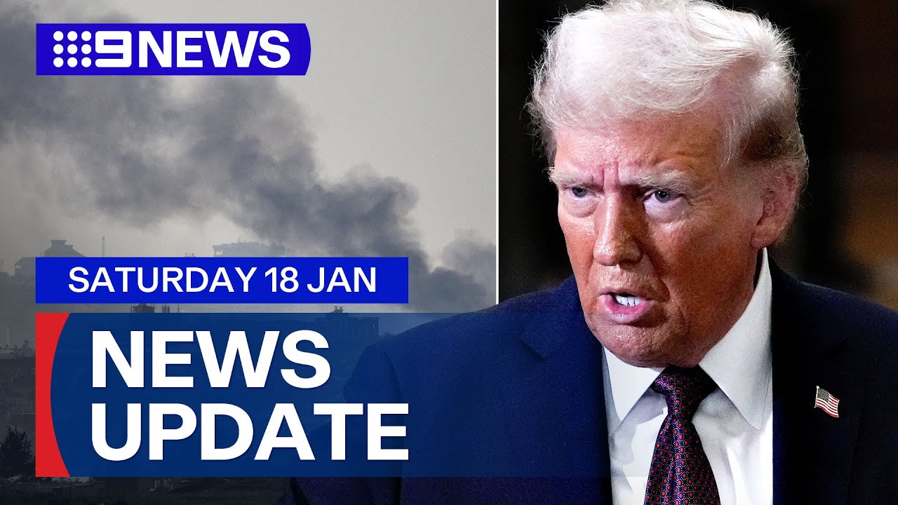 Israel's cabinet approves ceasefire with Hamas; Donald Trump inauguration plans | 9 News Australia