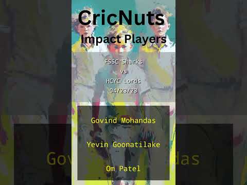 FSSC Sharks vs HCYC Lords - 04/23/23 - USAC Junior 2023 -DC Hub U17-USA Cricket Junior Pathway