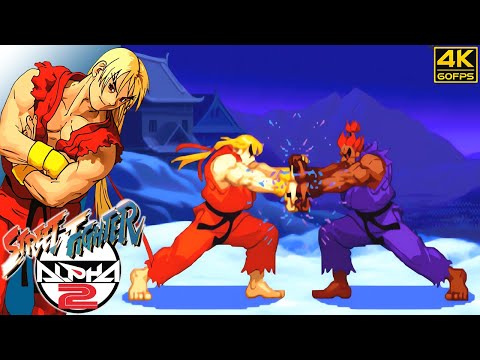 Street Fighter Alpha 2 - Ken (Arcade / 1996) 4K 60FPS