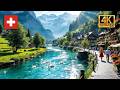 4K Interlaken Switzerland Sunny Walk In Europe S Most Beautiful Village