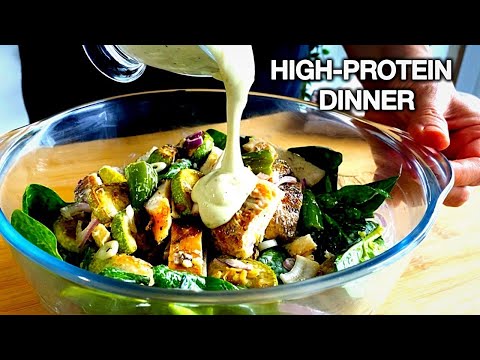 High-Protein Chicken Dinner Salad 