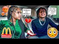 IGNORING GIRLFRIEND DRIVE THRU ORDER ON PURPOSE * she almost cries *