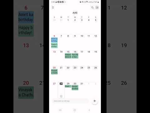 How to show Holiday in samsung calendar 📅 #viral #tech #samsung #android