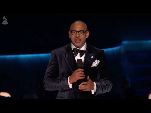 Recording Academy CEO Harvey Mason jr. Deliver His Speech At The 2025 GRAMMYs