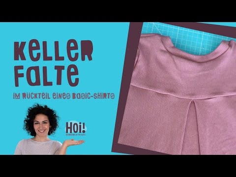 Basic Shirt mit Kellerfalte aufpeppen