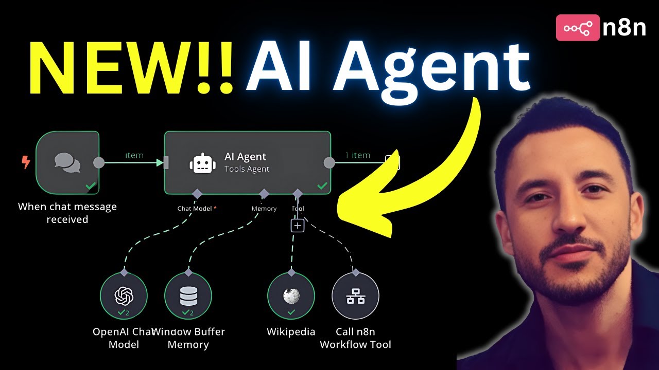 NEW n8n AI Agent update: 10x easier to use (NO CODE!)