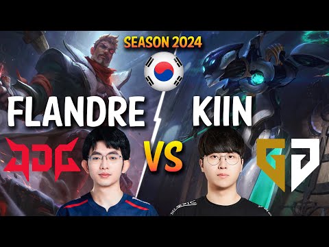 JDG Flandre vs GEN Kiin - Flandre JAYCE vs Kiin CAMILLE Top - Patch 14.5 KR Ranked CHALLENGER lolrec