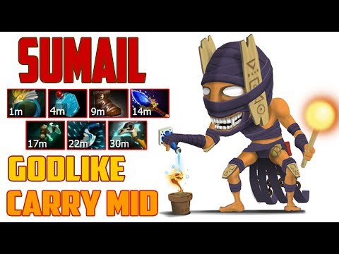 SumaiL [ Shadow Shaman ] Carry MID | Godlike | Dota 2 Gameplay 2017