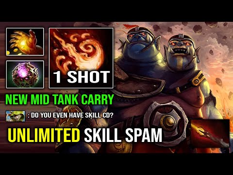 UNLIMITED SKILL SPAM Carry Mid Ogre Magi Dagon 100% EZ Counter Everyone Dota 2