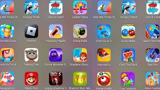 Poppy Playtime 5,Roblox,Draw Master,Hungry Balls,Flow Legends,Stumble Guys,Jail Breaker: Sneck Out..