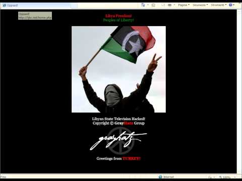 GrayHatz  Group  :Libyan State Tv Hacked (tv libica hackerata)
