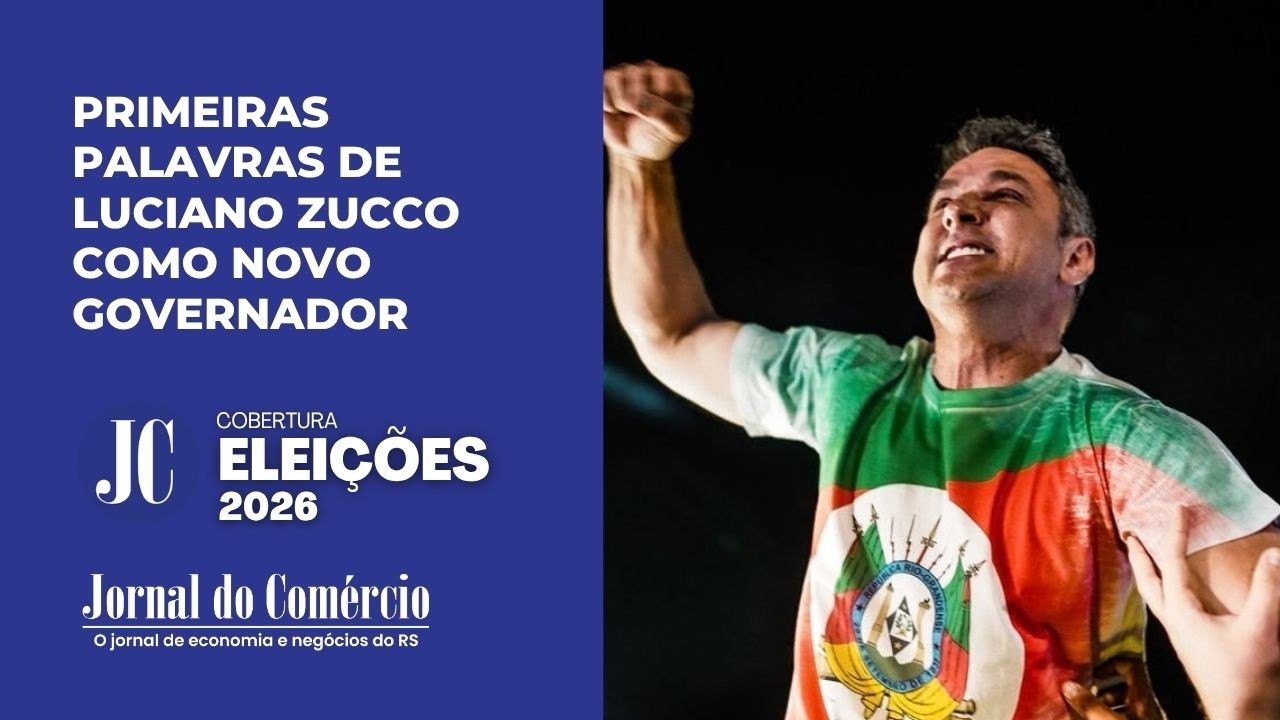Primeiras palavras de Luciano Zucco como novo governador do RS