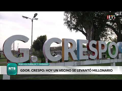 💰 GOBERNADOR CRESPO: GANÓ MÁS DE $3.700 MILLONES EN EL QUINI 6