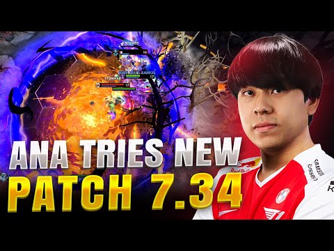 ana Faceless Void FIRST Pro Gameplay Dota 2 NEW 7.34 Patch