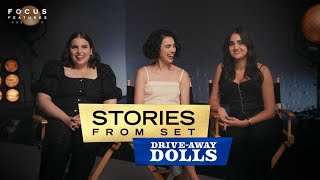 The Cast of Drive-Away Dolls Laugh About Getting Extra Close on Set | Stories From Set
