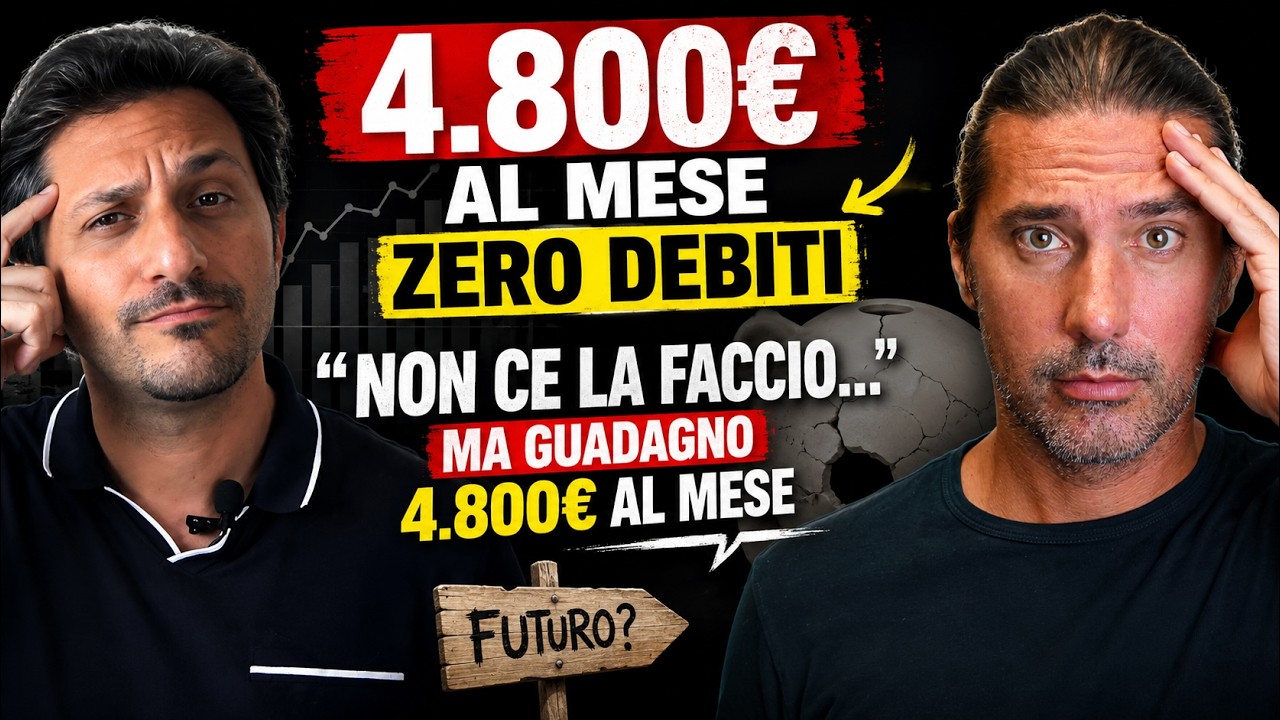 4.800€ al mese, zero debiti: perché non è tranquillo?
