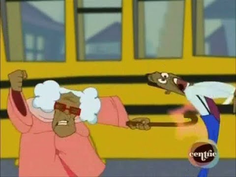 The Proud Family - Suga Mama whoops Oscar's butt again