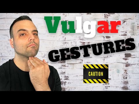 Italian Hand Signs.  6 RUDE examples!