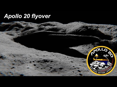 Apollo 20 ship flyover in 3D