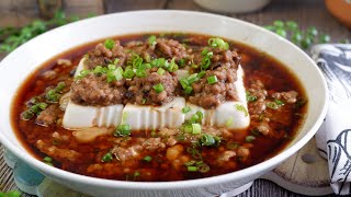 Download lagu Super Yummy Steamed Tofu in Minced Pork Sauce 豆腐蒸肉饼 Chinese Beancurd Recipe mp3